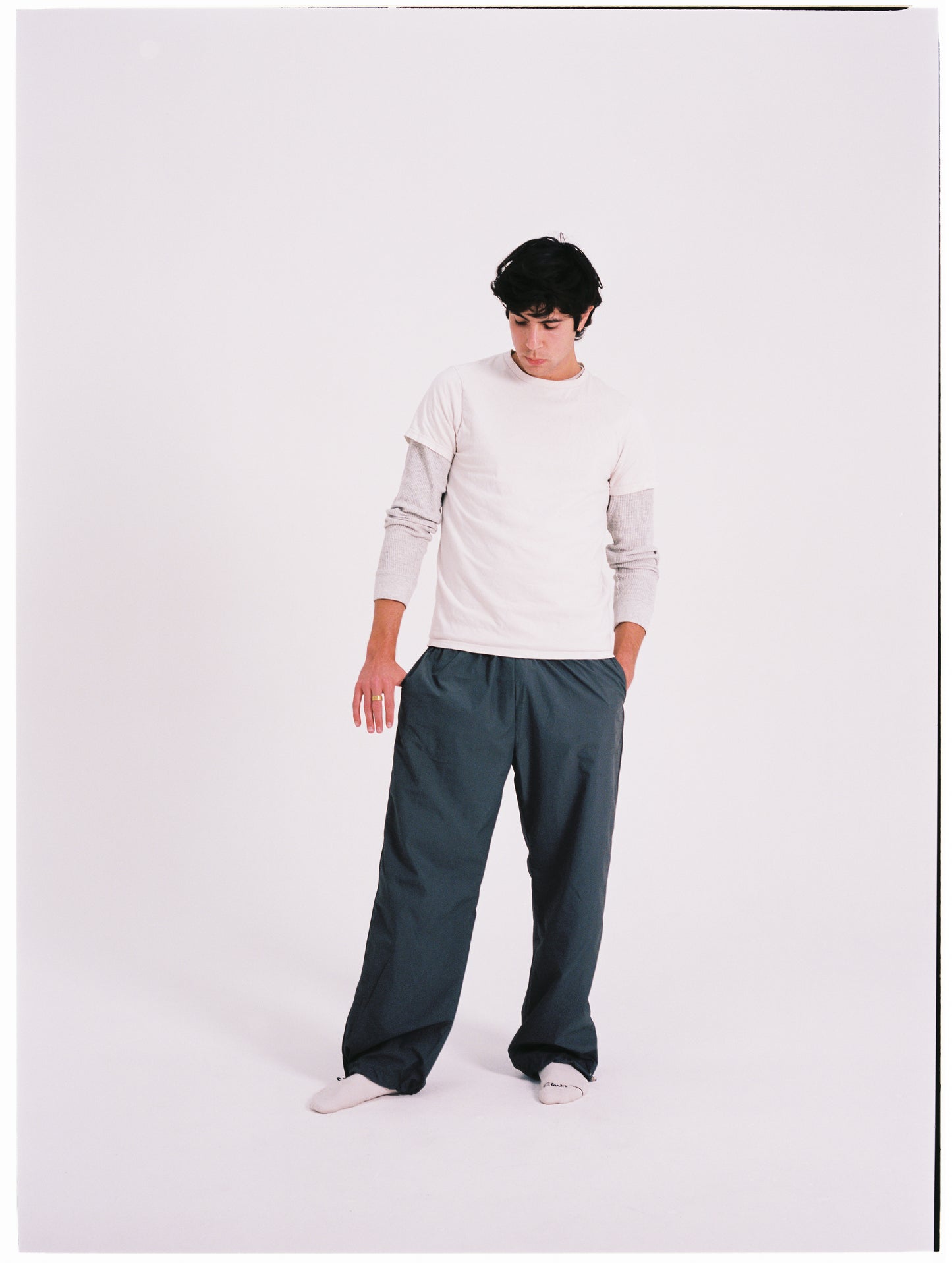 Gray Track Pant