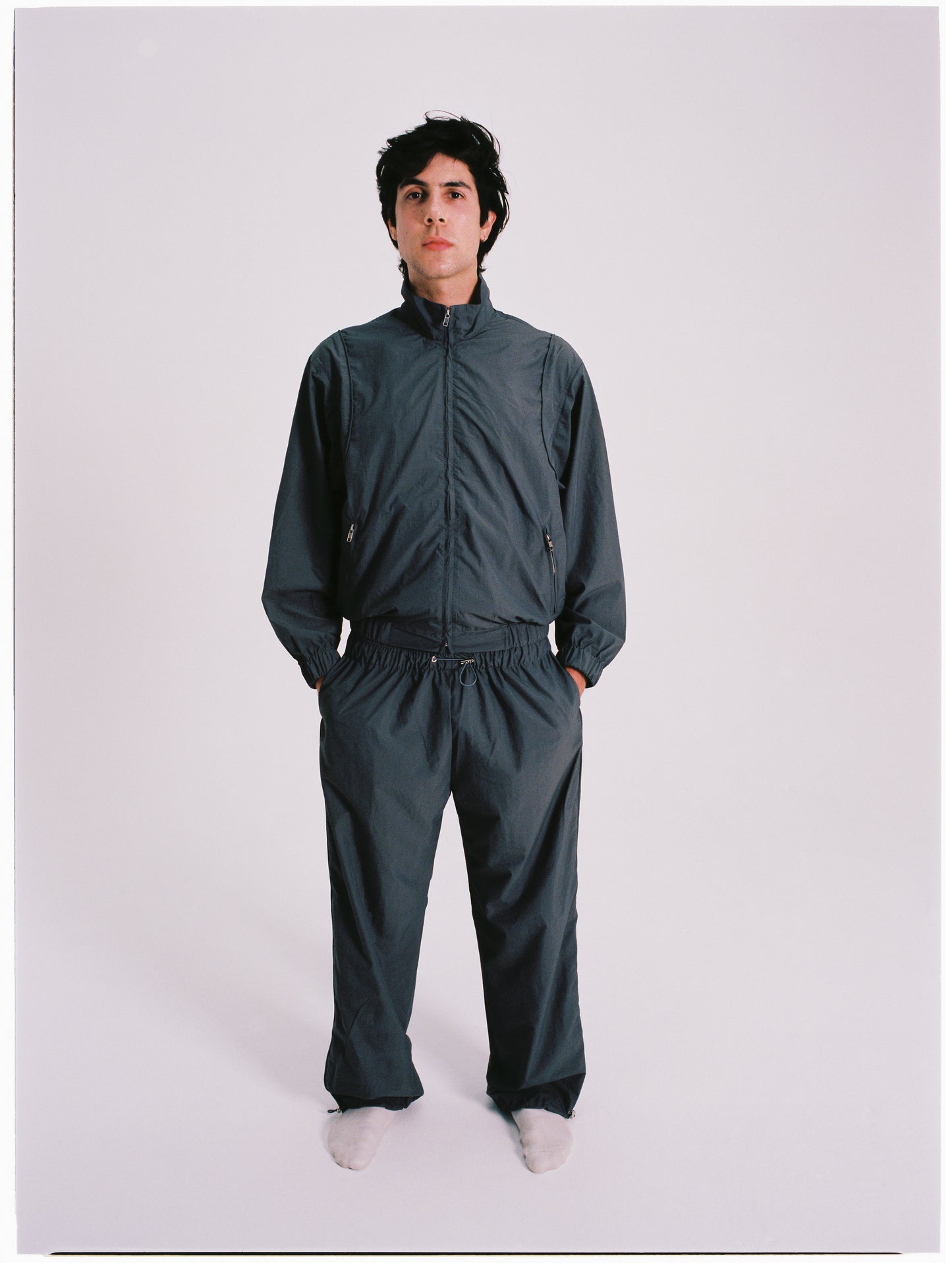 Gray Track Pant